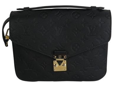 Pochette Metis, £1,600, Handbags, Black, Canvas, Front view